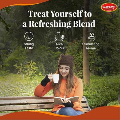 Wagh Bakri Assam, Premium Leaf Tea Carton Pack,250 Gram, assam