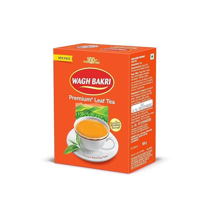 Wagh Bakri Assam, Premium Leaf Tea Carton Pack,250 Gram, assam